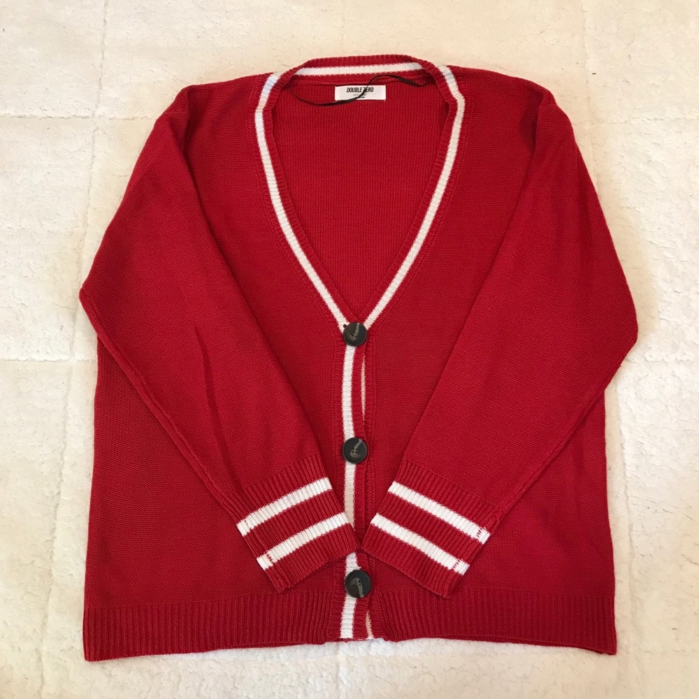 Vintage Varsity Knit Cardigan